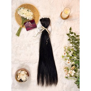 Lots de Cheveux Humains Vierges Indiens 100% Naturels, Cuticules Alignées, Lisses Naturels, Double Trame, Extensions de Cheveux en Gros - Product Image 3