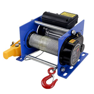 <strong>Small</strong> <strong>Electric</strong> Winch Mini <strong>Hoist</strong> 1t ATV/UTV Use Steel Wire Rope 30m Lifting Height Wireless Remote 220V German-Style - Product Image 1