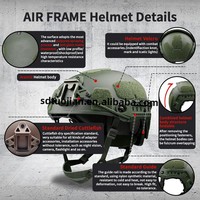 Casque tactique anti-perforation TJ-OUTDOORS, couleur et taille personnalisées