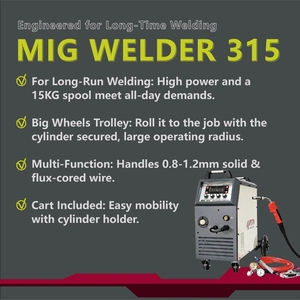 APEXYN 380V MIG315 Heavy Duty Industrial Welding Machine <strong>MIG</strong> Soldadora <strong>MIG</strong> <strong>Welders</strong> Gas No-gas <strong>MIG</strong> 0.8-1.2mm Wire - Product Image 2