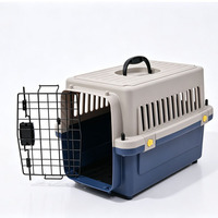 Cage de transport rigide portable pour chiens, chats et petits animaux – Design élégant et simple avec poignée ergonomique