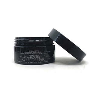 Custom logo Printed 100ml 120m 200ml 4oz 8oz 16oz 500ml clear White Black Amber Wide Mouth Cosmetic Containers <b>Plastic</b> Pet <b>Jar</b> - Product Image 1