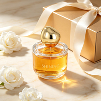 Flacon de parfum de luxe en verre transparent 50ml 100ml avec bouchon en forme de galet unique, flacon de parfum en verre silex de haute qualité, emballage cosmétique
