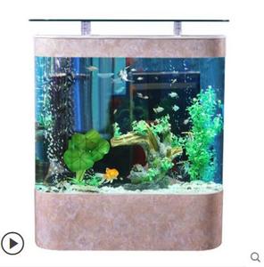 Customized Large Transparent Cube Acrylic <strong>Aquarium</strong> Fish tank Glass Bullet Front Fish tank <strong>Aquarium</strong> with Top bar - Product Image 1