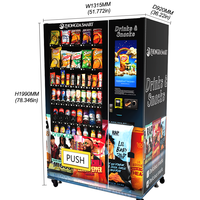 Distributeur automatique de snacks et de boissons Zhongda, vente chaude, 24 heures sur 24, avec Wifi, distributeur automatique combiné 2026 avec compacteurs chauffants