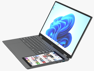 แล็ปท็อปแบบสัมผั<span class=keywords><strong>ส</strong></span>หน้า<span class=keywords><strong>จอ</strong></span> SSD ขนาด15.6 "+ 7" Intel N95 16GB RAM 512GB ออกแบบได้เอง - Product Image 2