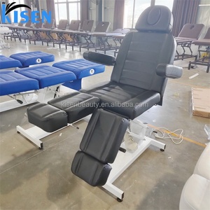Kisen High Quality One Motor Electric Massage Bed Pu Leather Spa Bed Salon Bed <b>Legs</b> Apart Lash Chair Tattoo <b>Table</b> - Product Image 4