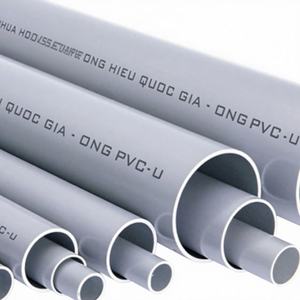 Tuyau de drainage en PVC blanc gris de fabrication vietnamienne, écologique, en vente chaude, à bas prix, personnalisé en usine - Product Image 1