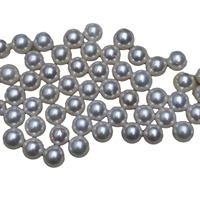 Perles Akoya d'eau de mer naturelles de 8-9 mm, effet miroir, parfaitement presque impeccables, blanc brillant, perles Zhuji fines en vrac pour la fabrication de bijoux