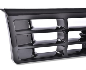 Parrilla Delantera Compatible con Bronco 1992-1996/<span class=keywords><strong>Ford</strong></span> F150 <span class=keywords><strong>F250</strong></span> F350 1992-1997, Cromado Platino con Emblema, Repuesto para Camioneta - Product Image 4