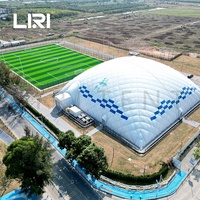 Stade de tennis de structure de tente de dôme d'air de sports multifonctionnel fait sur commande professionnelle