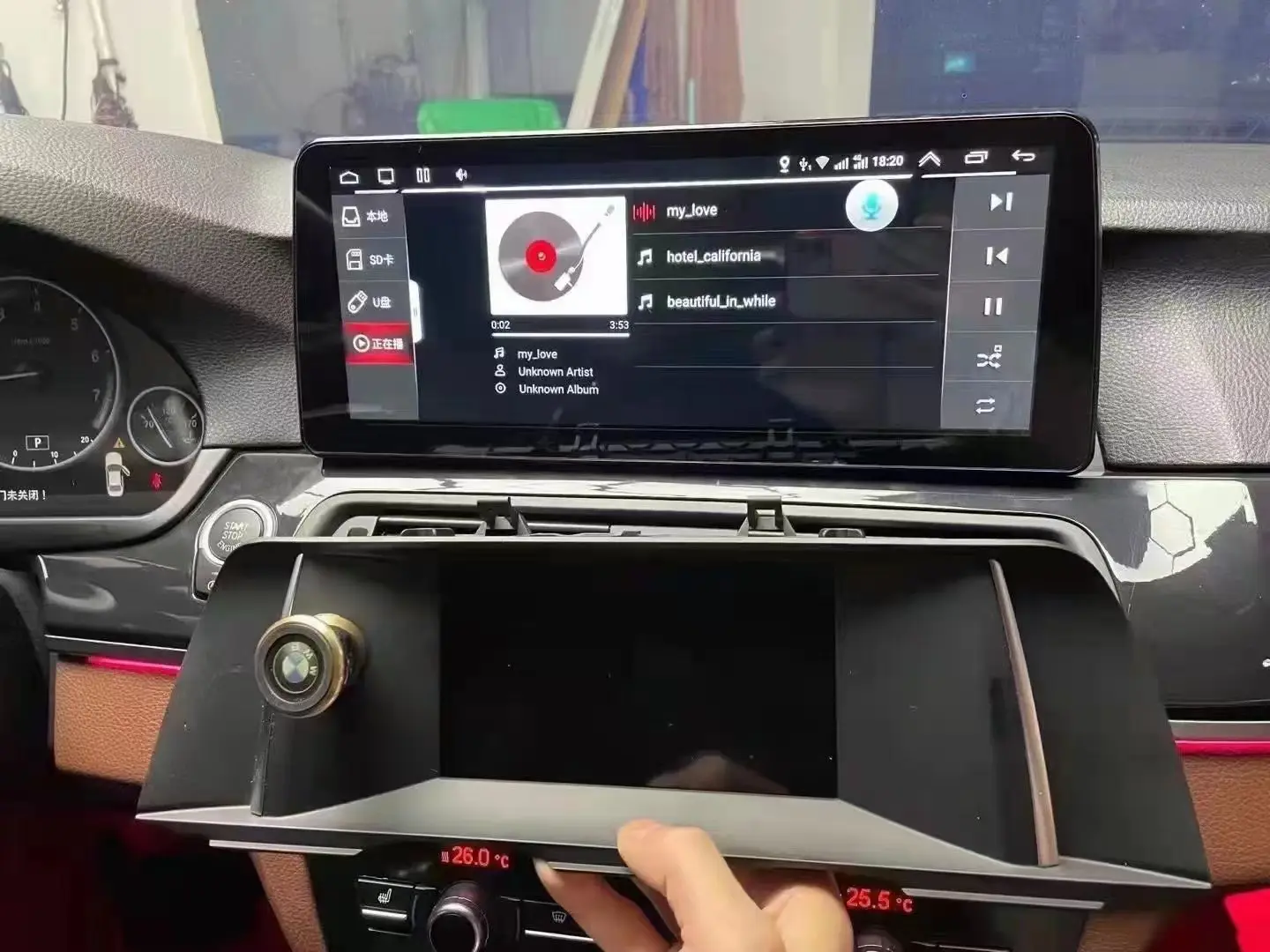 12.3 pollici dvd autoradio stereo android touch screen multimedia carplay di navigazione per bmw 5 serie f10 f11