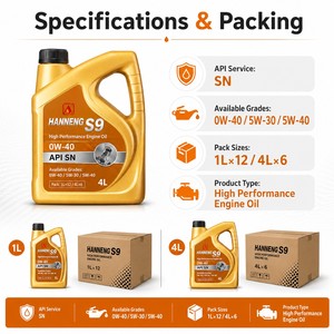 <span class=keywords><strong>Huile</strong></span> moteur synthétique certifiée <span class=keywords><strong>0W30</strong></span> SN pour moteurs à essence, lubrifiants automobiles économes en carburant - Product Image 2