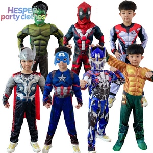 HESPER Spider Man Performance Muscle Costume for <b>Halloween</b> Polyester Jumpsuit for Age Group Inspired by Movie & TV Character - Product Image 1