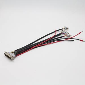 DB44 Male to 3x DB9 Female + Power Terminal <b>Wiring</b> Harness, Custom Industrial <b>Control</b> Cable for CNC/Automation Equipment - Product Image 1