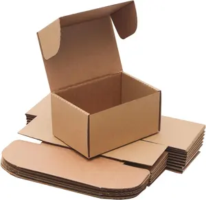 定制棕色纸板箱牛皮纸包装盒包装瓦楞纸邮件箱