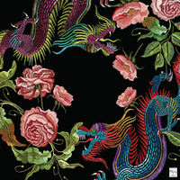Tapis de Mahjong Personnalisé avec Broderie de Dragon, Antidérapant, Facile à Nettoyer, Sans Odeur, Tapis de Jeu pour Cartes de Poker, Accessoires de Jeu de Société
