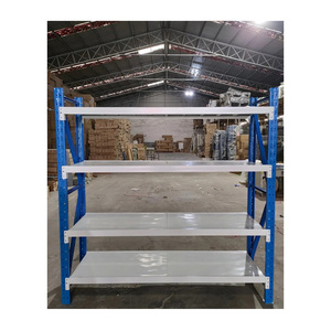 Hot Selling Warehouse <strong>Storage</strong> Racks 4 Layer 200kg Factory Long Span Industrial Metal <strong>Storage</strong> Shelves Warehouse <strong>Racking</strong> - Product Image 5