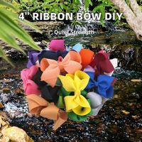 Noeud en ruban de 4 pouces sans clips, chaussures, bottes, vêtements, parfum, mariage, bijoux, nœuds décoratifs, accessoires de bricolage