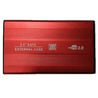 Boîtier en aluminium Portable USB 2.0 2.5 pouces pour adaptateur HDD/SDD SATA avec câble ordinateur portable usage externe matériau métallique boîtier SSD