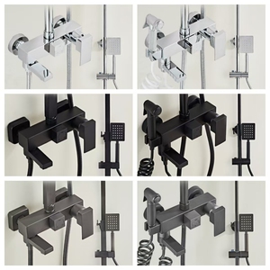 Grifos Monomando Modernos para Lavabo Individual, de Plástico ABS Plateado con Válvula de Cobre, para Dormitorio, Baño, Sala de Estar, Pasillo y Gimnasio - Product Image 2