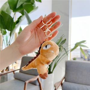 Internet populaire Tyrannosaurus Rex dinosaure porte-clés pendentif Polyester peluche poupée PP secouer tonique tissu sac suspendu poupée - Product Image 3