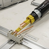 Câble de commande blindé WDZN-KYJYP résistant au feu, LSZH, faible émission de fumée, zéro halogène, XLPE, gaine tressée en cuivre, 450/750V pour circuit d'urgence