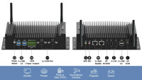 Computadora Industrial sin Ventilador I7 10610U, Triple Pantalla 4K HD DP, LAN Dual 2.5G, WiFi 6, Amplio Rango de Temperatura, Computación de Borde