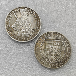 Monedas Conmemorativas de Estilo Antiguo de 1 Taler de Austria 1564-1595, Fernando II, Regalos, Decoración del Hogar - Product Image 1