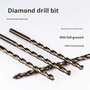 مثقاب لولبي ممتد بطول 400 مم يحتوي على الكوبالت بنسبة عالية، بقطر 16 مم وساق مستقيمة، لحفر الثقوب العميقة في الفولاذ المقاوم للصدأ - Product Image 4