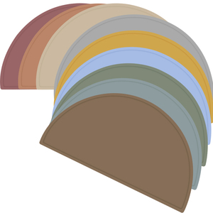 Mantel Individual Personalizado para Niños, de Silicona sin BPA, Antideslizante, Fácil de Limpiar, Colorido, Forma Semicircular - Product Image 4