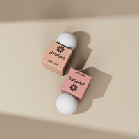 Bouteille de vernis à ongles carrée de 10ml avec bouchon à bille ronde récipient cosmétique vide pour emballage de vernis Gel