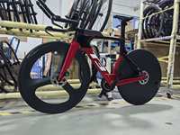 Vélo de triathlon TWITTER T3 pour contre-la-montre, cadre en fibre de carbone 700C, 24 vitesses, freins à disque, roues à jantes en carbone ultralégères, cadre rigide