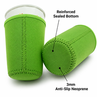 Manchon isotherme réutilisable personnalisé en néoprène pour tasse à café 16/24/32oz, manchon pour boisson froide, manchon pour boisson chaude ou glacée
