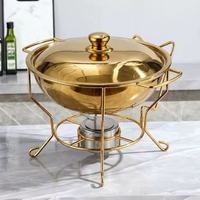 Plat de service élégant en verre avec couvercle de luxe pour buffet, chauffe-plats, matériel de restauration hôtelière et autres fournitures hôtelières
