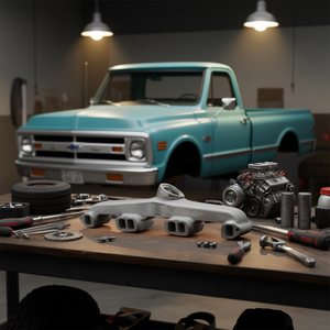 Colector de Admisión Chevrolet para C10 C20 C30 K10 K20 Pickup 4.1L 4.8L L6, Brida de 2 y 3 Pernos, 1965-1976, Gris, 1 Pieza - Product Image 2