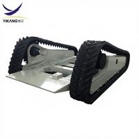 Harga pabrik crawler karet jalur undercarriage untuk crawler robot pemadam kebakaran