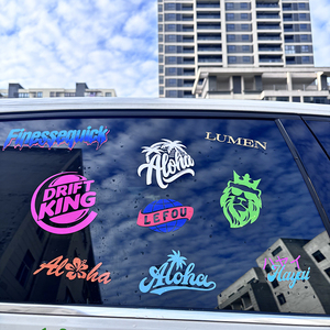 Calcomanías de ventana de vidrio de coche de vinilo impreso resistente a la intemperie de alta calidad pancartas de parabrisas de transferencia personalizadas - Product Image 3