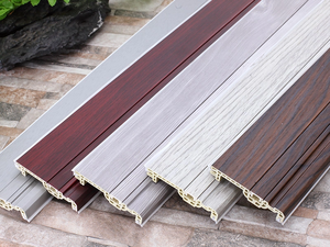 יצרן הסיטונאי מודרני דירה pvc לוח לרטט לוח לבן שחור 6 ס "מ עמיד למים עץ הרצפה קו פינה - Product Image 5