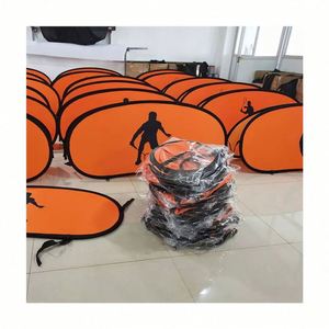 Expositor Portátil Ovalado de Alta Calidad con Marco de Acero Galvanizado y Material de Poliéster para Publicidad en Ferias Comerciales - Product Image 1