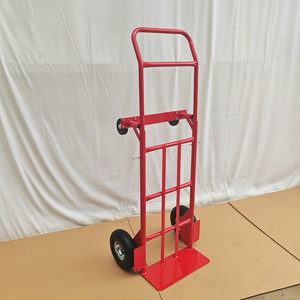 Jin Taida HT1840 Hand Pushed Warehouse Cart 200kg Load Capacity 3 Wheels Mechanical Lifting Tool Cart - Product Image 2