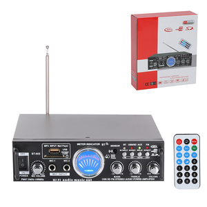   Mini Amplificador de <span class=keywords><strong>Audio</strong></span>, Pantalla Digital, Doble Voltaje, USB, FM, Indicador de Nivel, Compatible con OEM, 2 Canales, para Hogar, Auto, Fábrica, Venta al Por Mayor - Product Image 3