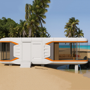 Modernes Design Luxus Kapsel Haus Raum Luftschiff Pod für Gast familie 2 Schlafzimmer Fertighaus Eco Capsule House Tiny Home - Product Image 1