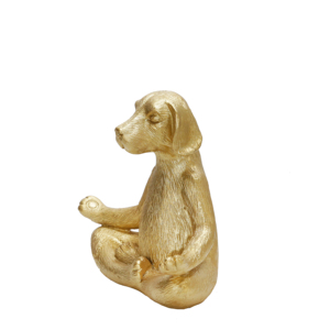 Statuetta di Cane Seduto in Poliresina, Scultura Decorativa per Casa e Ufficio, Ornamento Glamour - Product Image 2