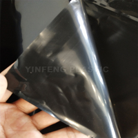 Film de construction en plastique PE 150 microns 10*100 pieds 100% recyclé Rouleau de polyéthylène noir LDPE Feuilles de plastique multi-usages Constructeur