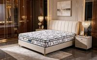 Matelas à ressorts ensachés OEM confortable, double surmatelas, design en tissu jacquard, matelas à ressorts enroulable