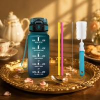 Bouteille d'eau de sport sans BPA de 650 ml avec couvercle anti-fuite