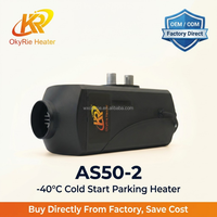 Chauffage au diesel OkyRie AS50-2 5KW 17000BTU pour camping-car, bateau, caravane, cabane, chauffage de stationnement au diesel