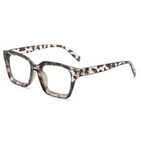 Gafas Cuadradas Universales para Hombre y Mujer, Monturas Ligeras de PC Completas con Lentes Transparentes de PC con Protección UV para Uso Diario y Profesional