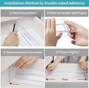Big and Deep <b>Drawer</b> Clear Expandable <b>Drawer</b> Organizers Separator Adjustable <b>Drawer</b> Dividers Shelf - Product Image 3